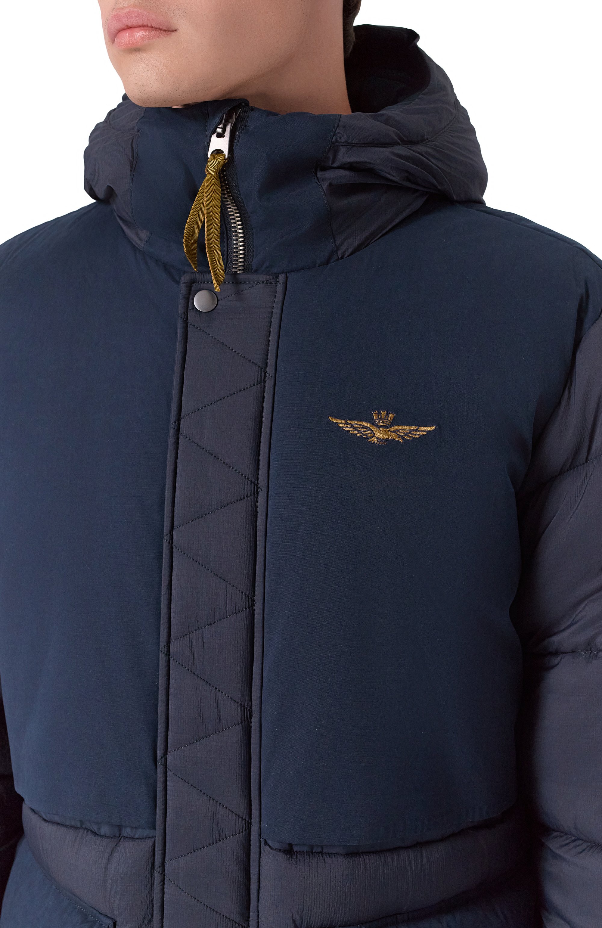 Пуховик AERONAUTICA MILITARE темно-синего цвета по цене 73300 руб., арт. AB3015UCT04211, фото 5 Пуховик AERONAUTICA MILITARE, арт. AB3015UCT04211, фото 5