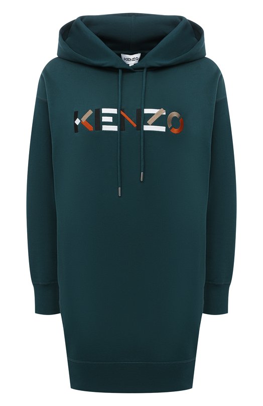 

Хлопковое платье Kenzo, Зелёный