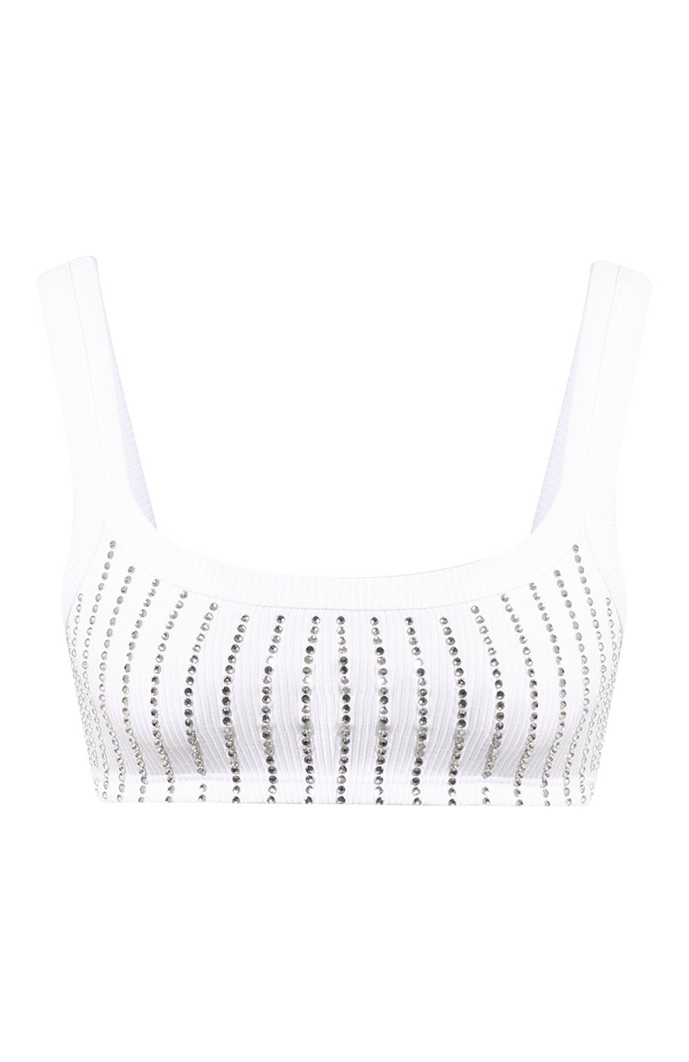 Хлопковый топ с отделкой стразами THE ATTICO, арт. 247WCT275, фото 1