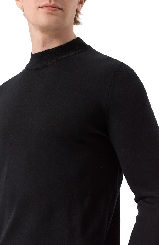 Шерстяной джемпер Andrea Campagna M5625-6687 Чёрный  M5625-6687 Фото 5