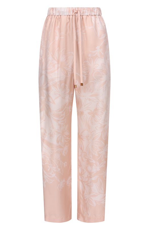 Шелковые брюки Agnona T70911E/S4068E Розовый T70911E/S4068E