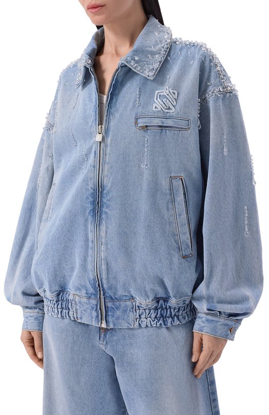 Джинсовая куртка Giuseppe di Morabito 06PSDNB096R 16407 Голубой  06PSDNB096R 16407 Фото 3