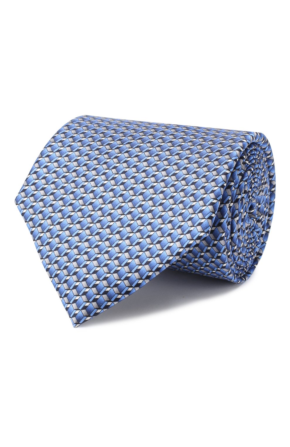 Шелковый галстук LANVIN голубого цвета по цене 8415 руб., арт. 2390/TIE, фото 1 Шелковый галстук LANVIN, арт. 2390/TIE, фото 1