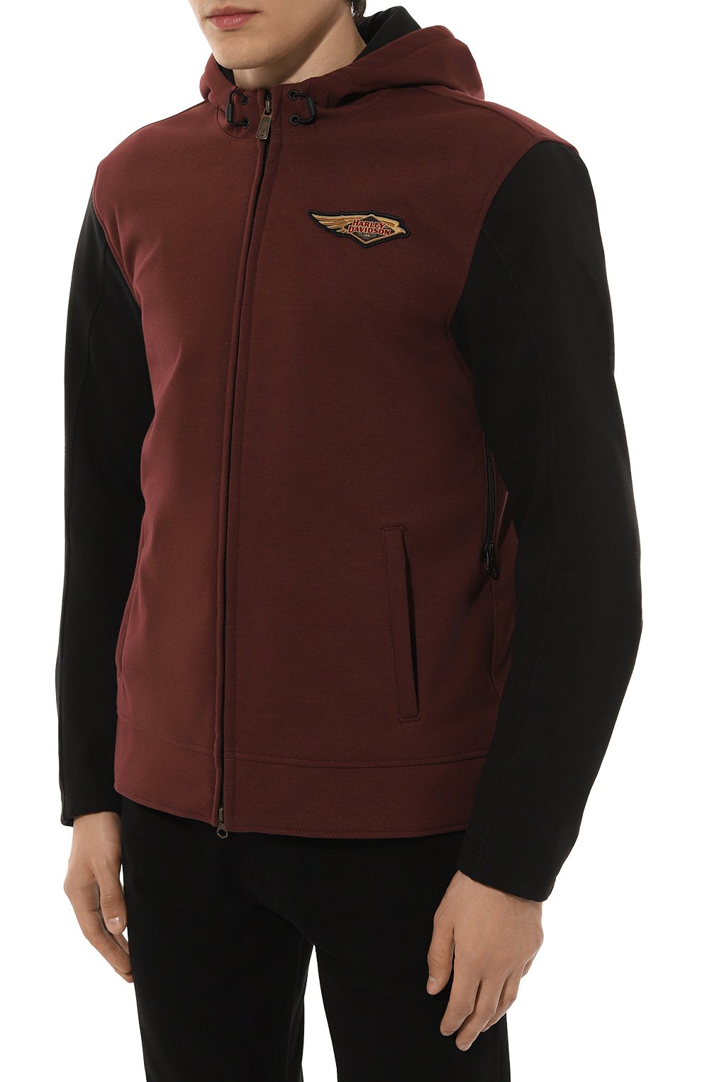 Куртка 120th anniversary HARLEY-DAVIDSON бордового цвета по цене 102760 руб., арт. 97179-23EM, фото 3 Куртка 120th anniversary HARLEY-DAVIDSON, арт. 97179-23EM, фото 3