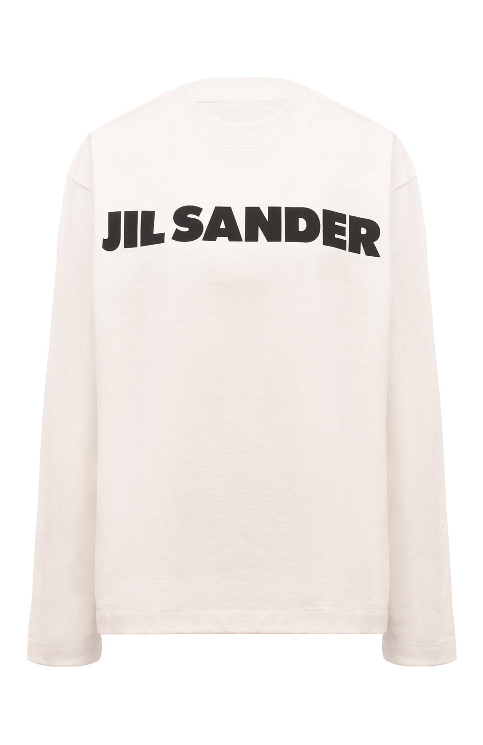 Хлопковый лонгслив JIL SANDER белого цвета по цене 34650 руб., арт. J02GC0107/J45148, фото 1 Хлопковый лонгслив JIL SANDER, арт. J02GC0107/J45148, фото 1