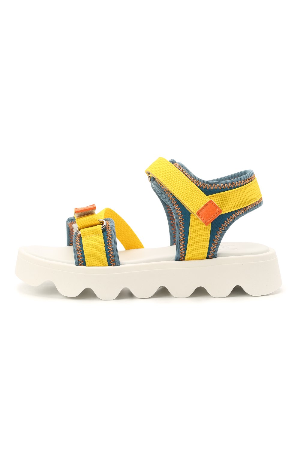 Босоножки IL GUFO желтого цвета по цене 23200 руб., арт. G580/SELVA STRETCH/27-30, фото 2 Босоножки IL GUFO, арт. G580/SELVA STRETCH/27-30, фото 2