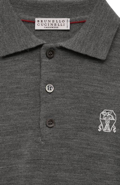 Поло из шерсти и кашемира BRUNELLO CUCINELLI, арт. B24M00105B, фото 3