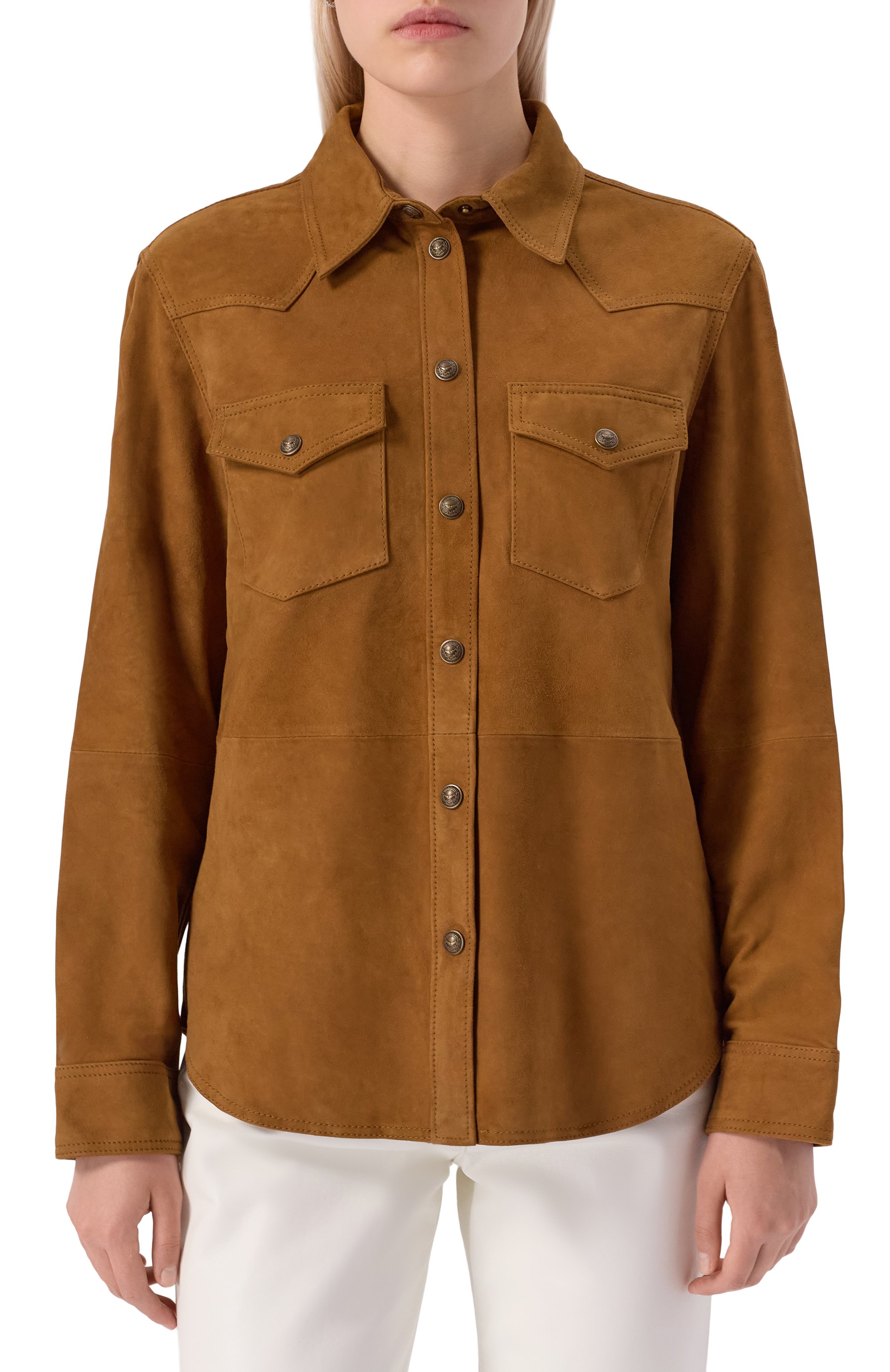 Замшевая рубашка ZADIG AND VOLTAIRE, арт. RWSH01033, фото 3