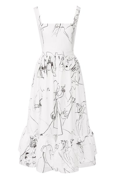 Хлопковое платье ALEXANDER MCQUEEN, арт. 623552/QDAA0, фото 1