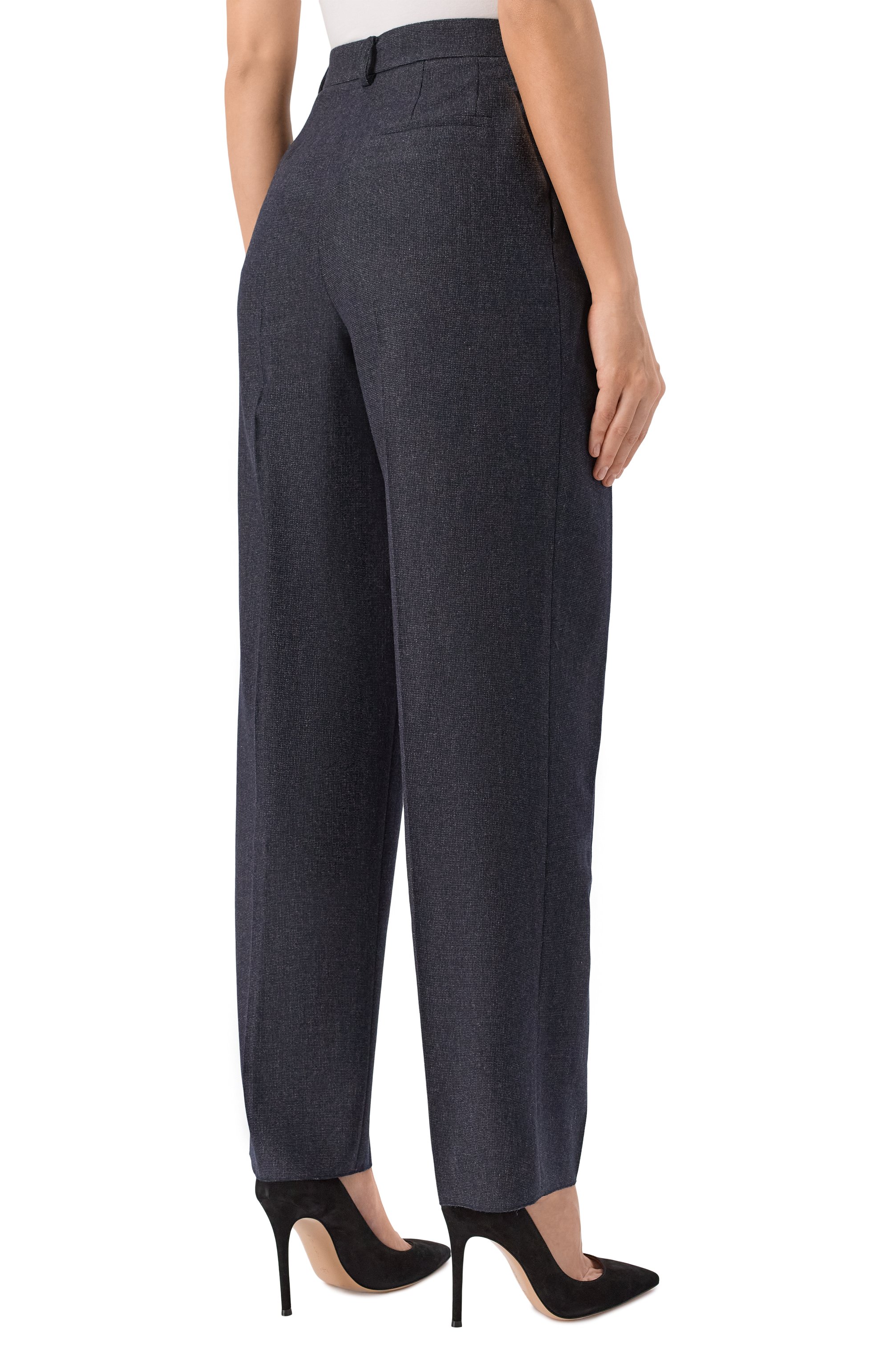 Брюки из вискозы и шерсти EMPORIO ARMANI, арт. EW001516/AF14733, фото 4