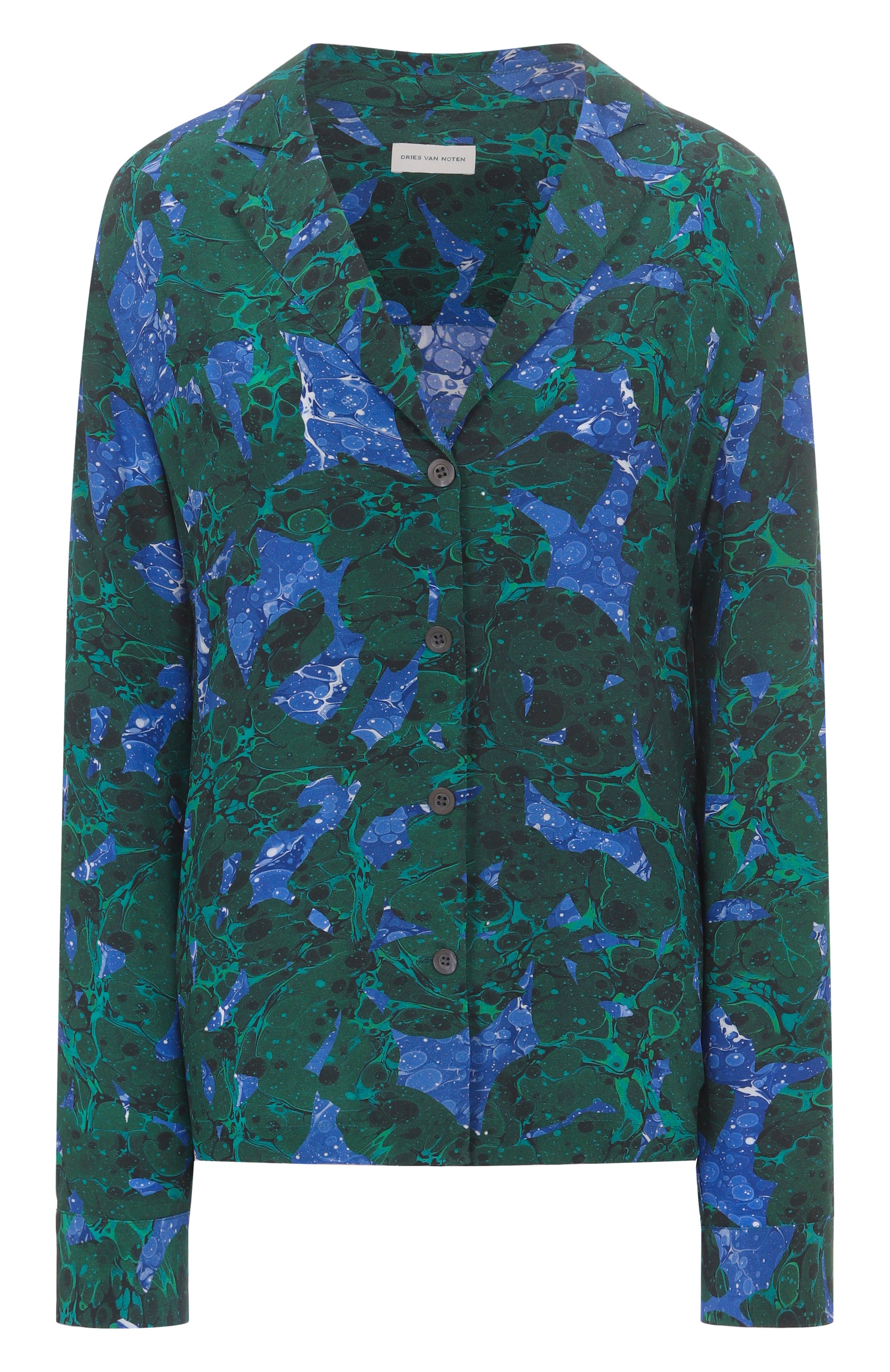 Шелковая рубашка DRIES VAN NOTEN, арт. 251-010703-1082, фото 1