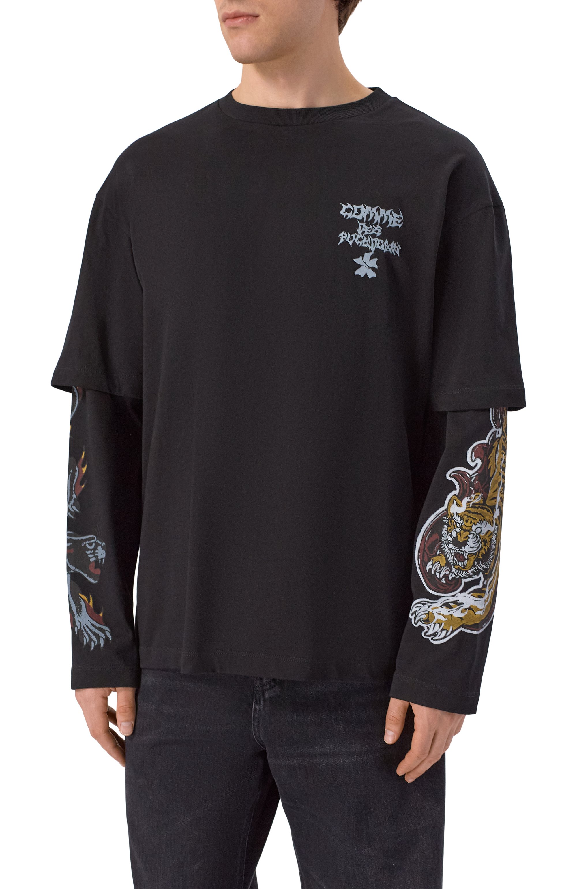 Хлопковый лонгслив COMME DES FUCKDOWN, арт. CFABM01951, фото 3