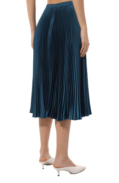 Плиссированная юбка BOSS ORANGE синего цвета по цене 17950 руб., арт. 50536271, фото 4 Плиссированная юбка BOSS ORANGE, арт. 50536271, фото 4