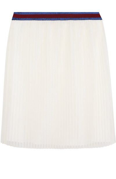 Плисированная юбка с контрастным поясом GUCCI, арт. 450277/ZB349, фото 1