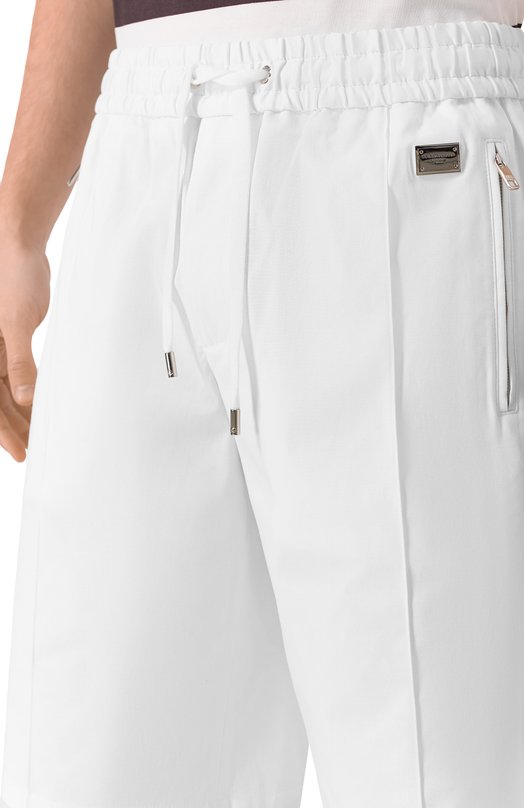 Хлопковые шорты Dolce & Gabbana GP0Y4T/FUFNV Белый  GP0Y4T/FUFNV Фото 5