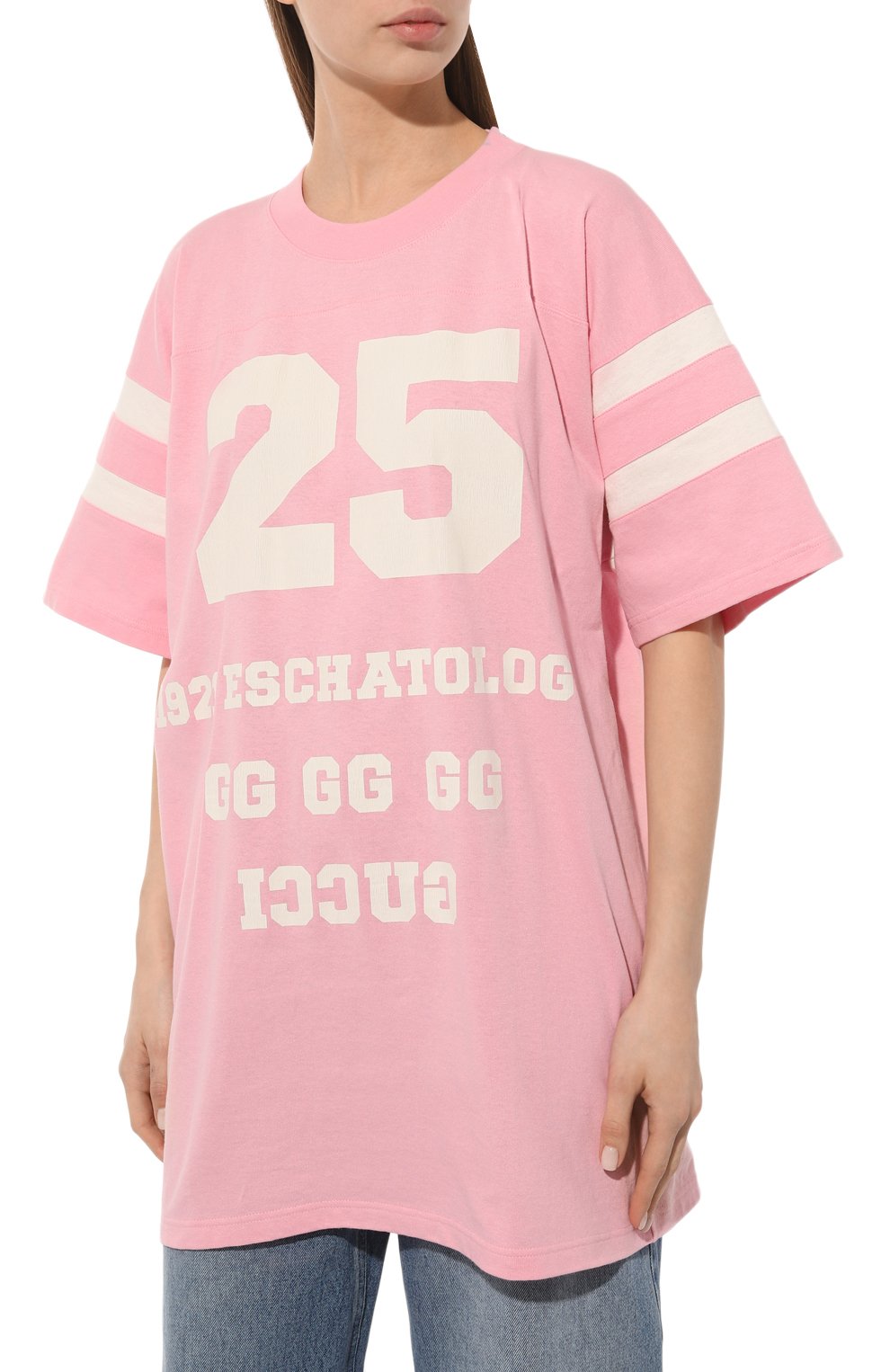 Хлопковая футболка GUCCI, арт. 660744 XJDKM, фото 3