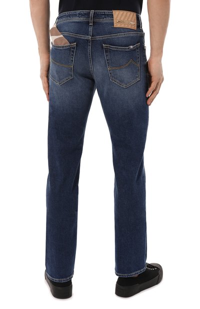Джинсы JACOB COHEN темно-синего цвета по цене 55450 руб., арт. U Q M05 30 S 3585/401D, фото 4 Джинсы JACOB COHEN, арт. U Q M05 30 S 3585/401D, фото 4