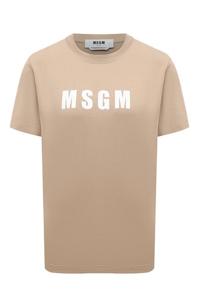Женская хлопковая футболка MSGM, арт. 3641MDM92/247002