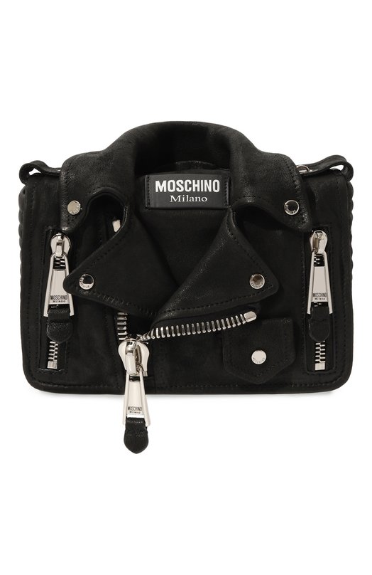 фото Замшевая сумка biker moschino