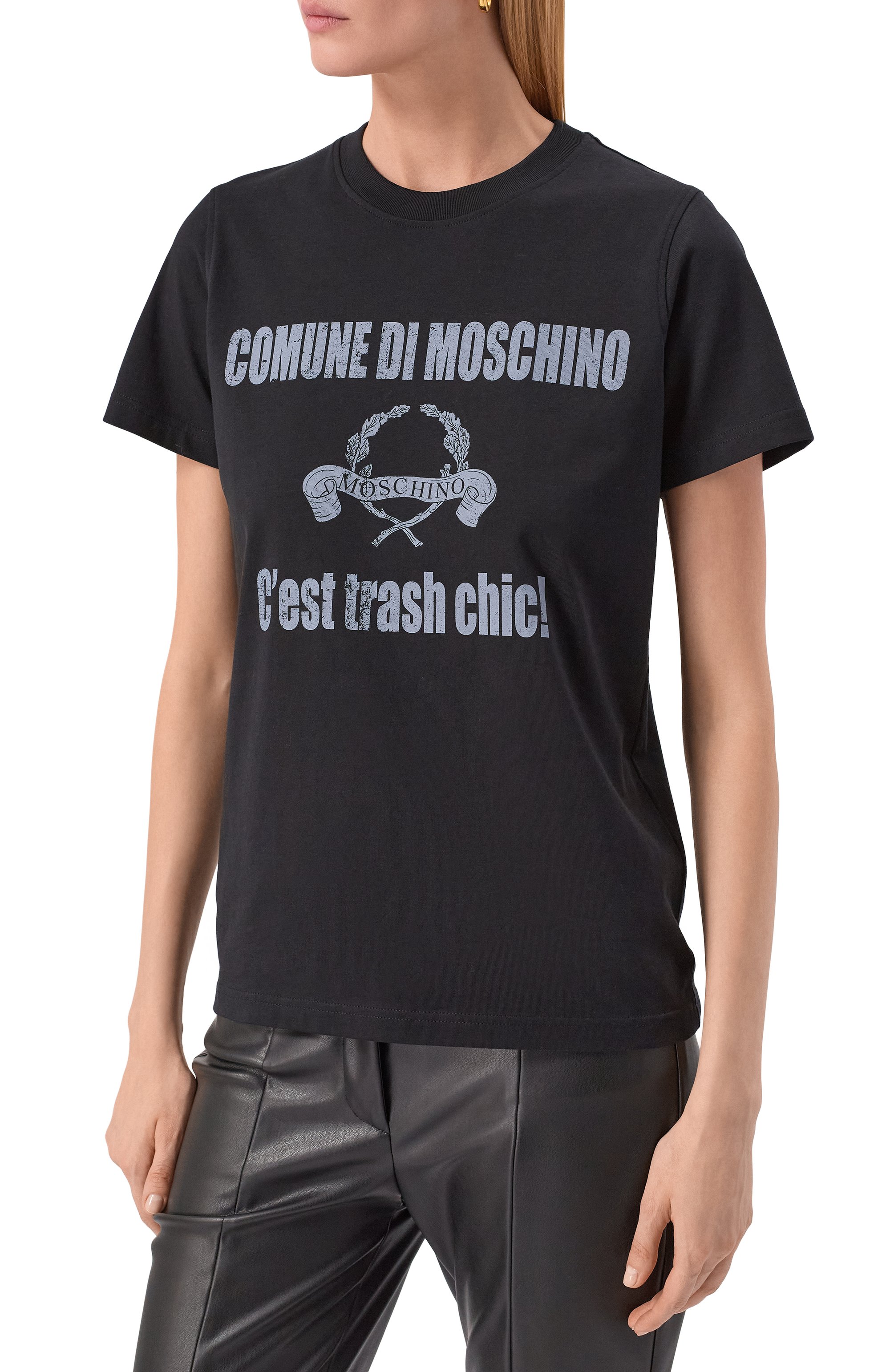 Хлопковая футболка MOSCHINO, арт. A0706/5441, фото 3