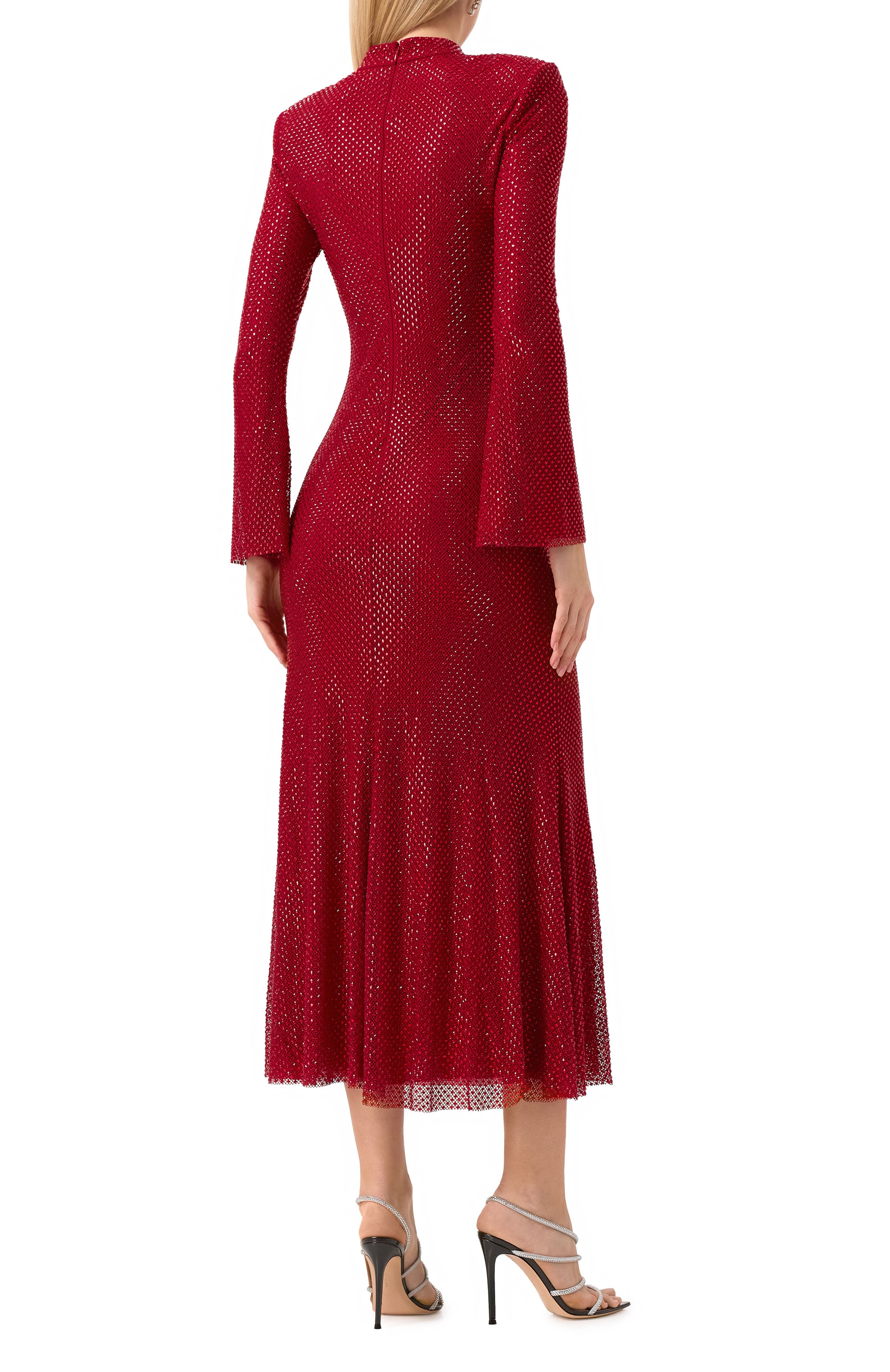 Платье с отделкой стразами SELF-PORTRAIT, арт. SC24-013M-R, фото 4