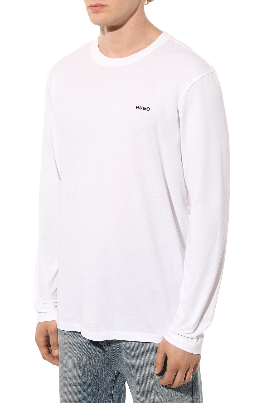 Хлопковый лонгслив HUGO, арт. 50466159, фото 3