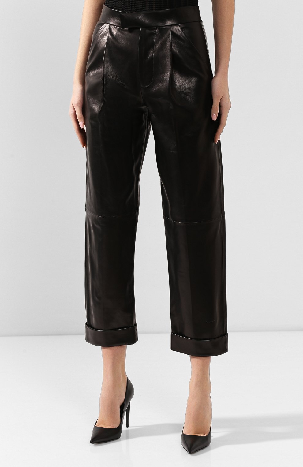 Кожаные брюки TOM FORD, арт. PAL680-LEX228, фото 3