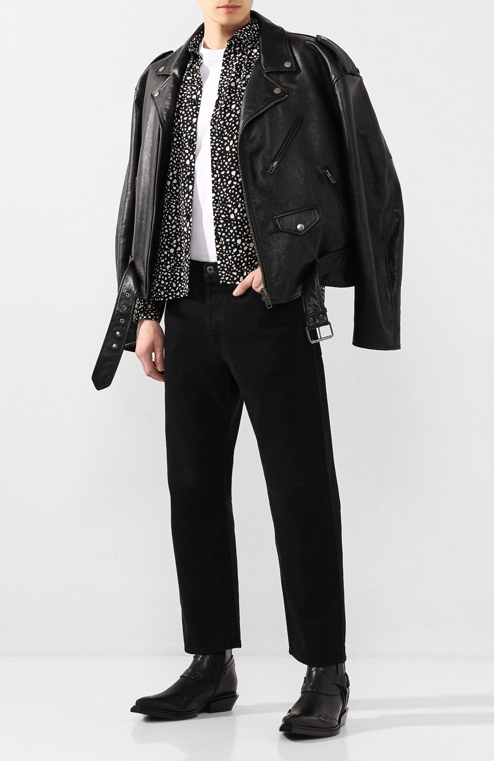 Кожаные казаки BALENCIAGA, арт. 562603/WA922, фото 2