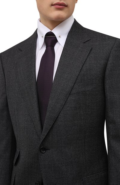 Шелковый галстук ZEGNA фиолетового цвета по цене 19950 руб., арт. Z3D00T/1UM, фото 2 Шелковый галстук ZEGNA, арт. Z3D00T/1UM, фото 2
