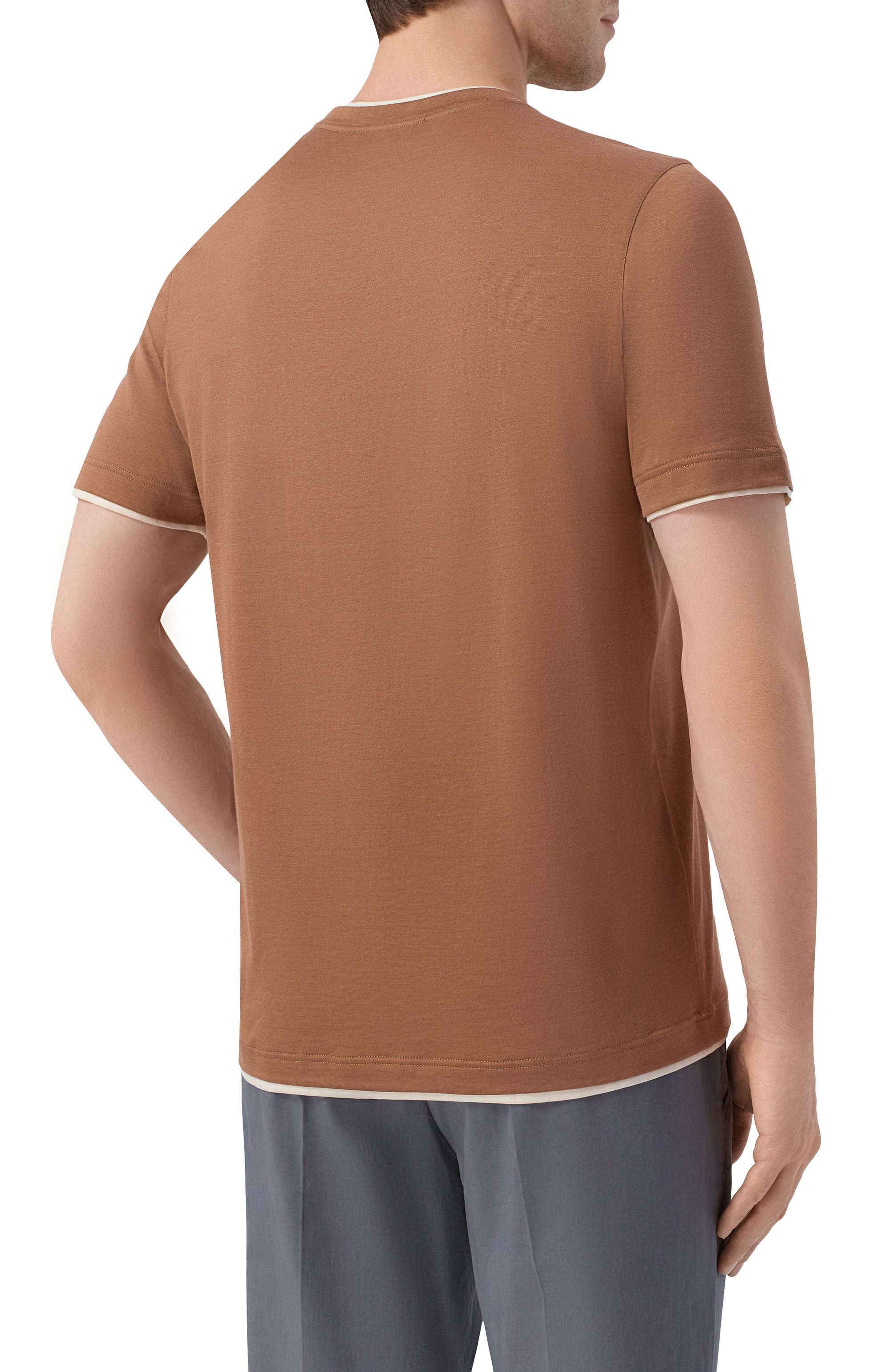 Футболка из шелка и хлопка GRAN SASSO, арт. 60123/78410, фото 4