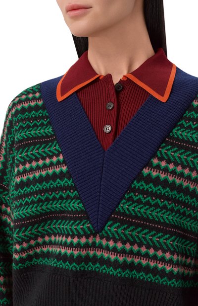 Поло из шерсти и вискозы DRIES VAN NOTEN, арт. 011226/4760, фото 5
