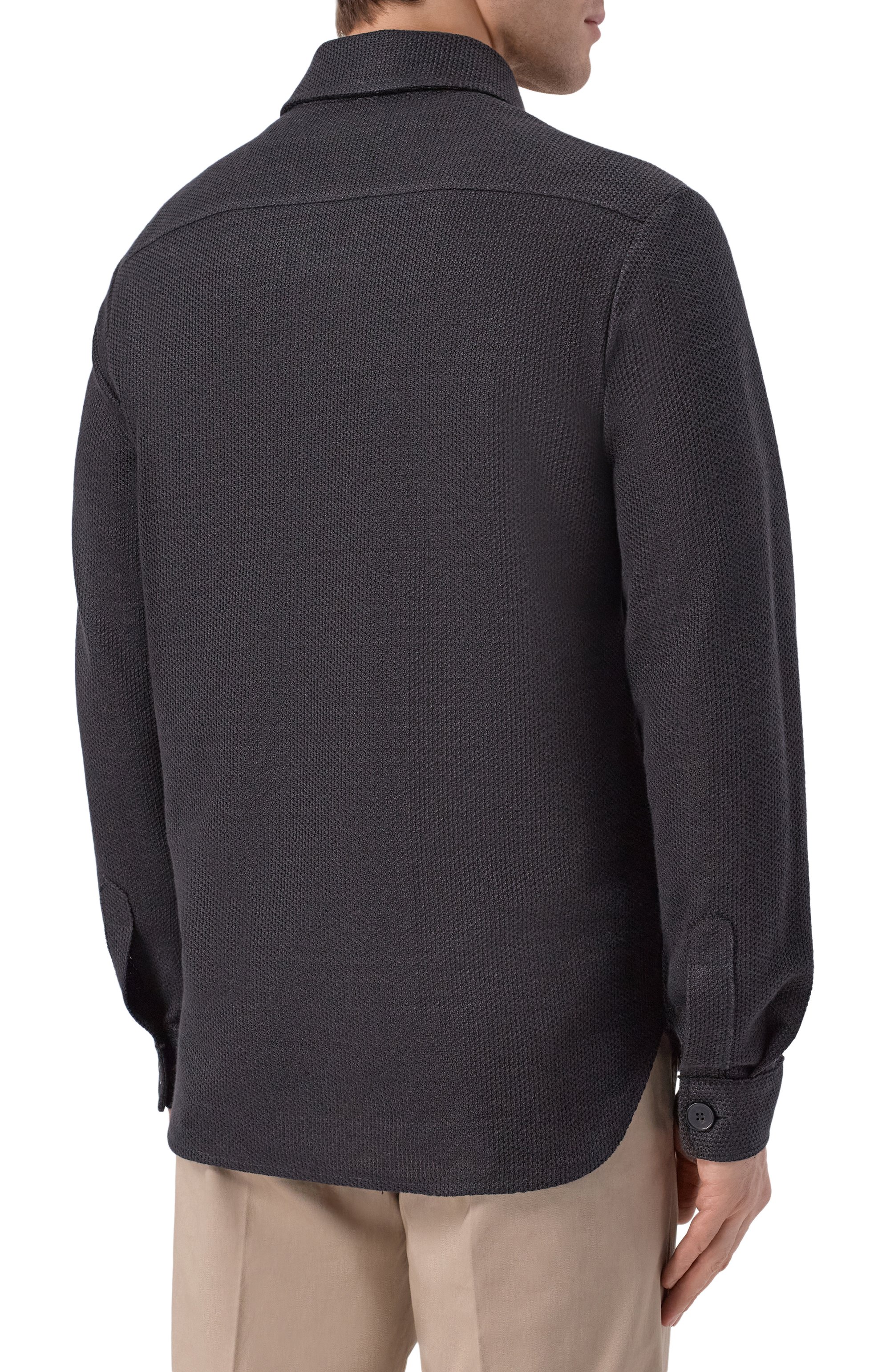 Куртка-рубашка изо льна и хлопка HARRIS WHARF LONDON, арт. CH9320PDZ-T/DZT, фото 4