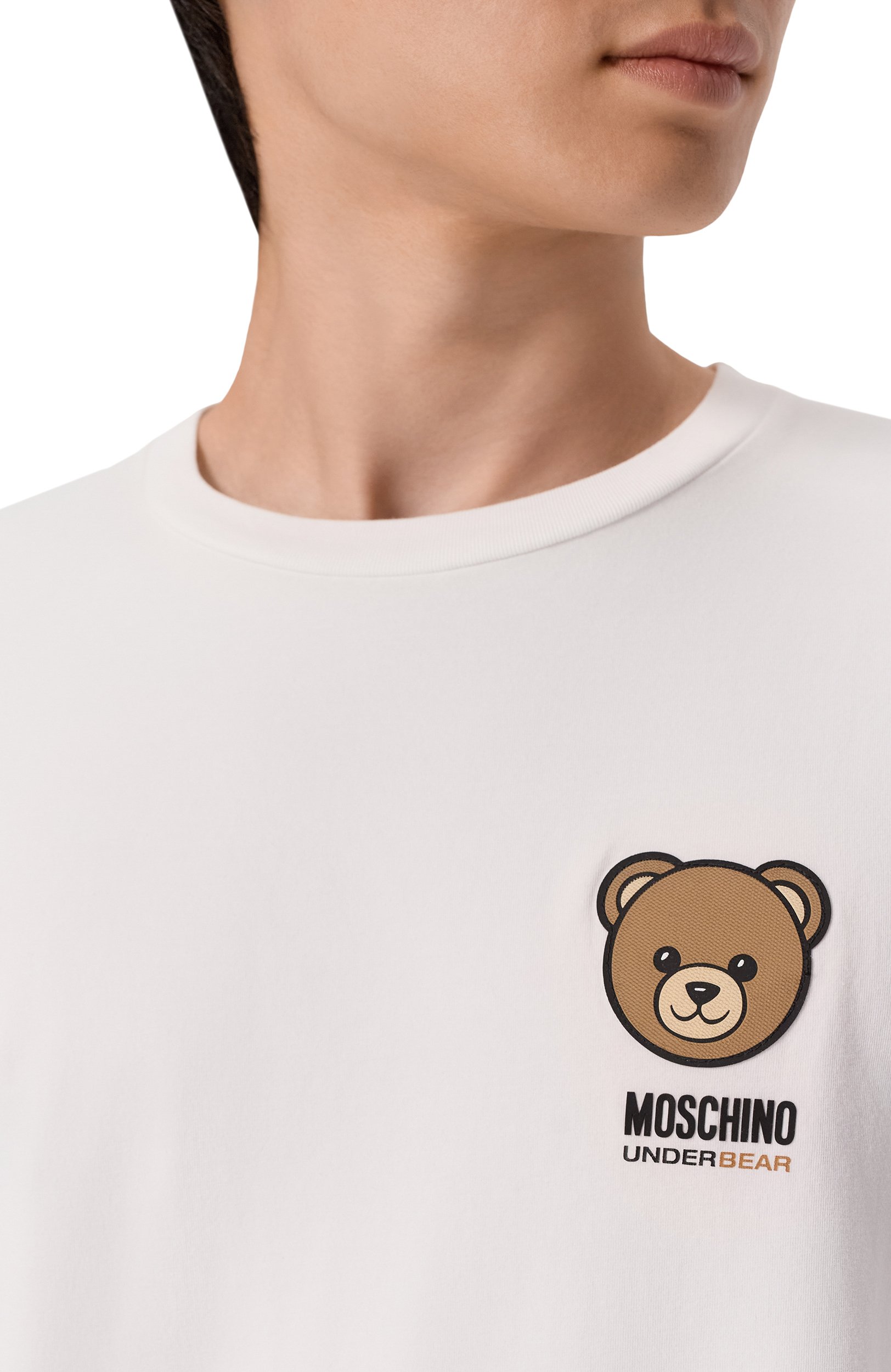 Хлопковая футболка MOSCHINO, арт. A0701/4410, фото 5