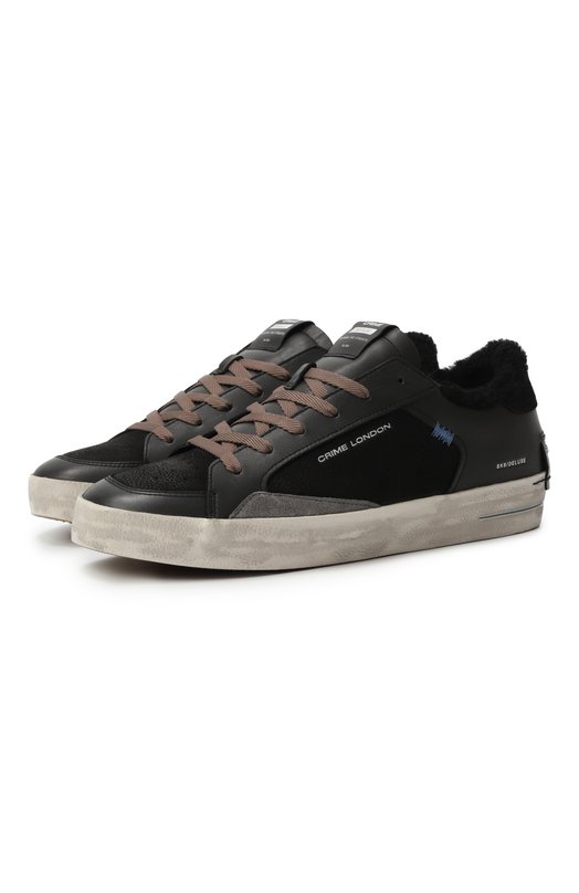 Кожаные кеды Sk8 Deluxe Crime London 11111AA8 Чёрный 11111AA8