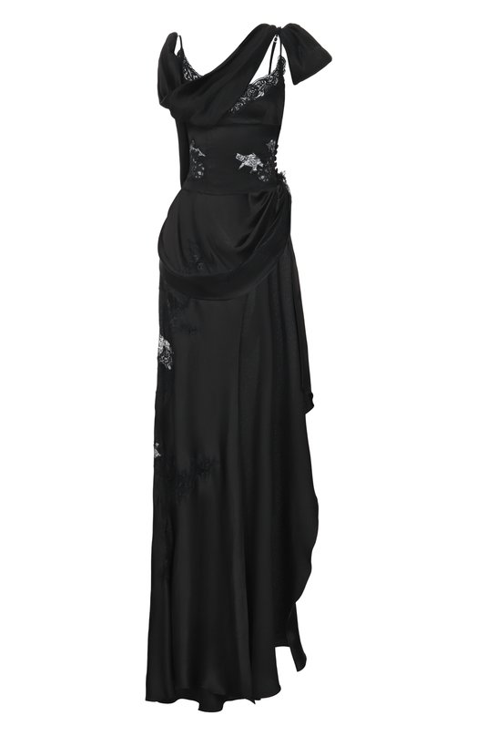 Атласное платье Daniil Antsiferov DA_3175B Чёрный DA_3175B