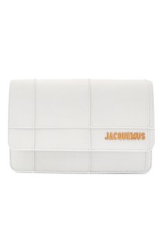 Женская сумка le riviera mini JACQUEMUS белого цвета, арт. 203BA09/308100 | Фото 1 (Размер: mini; Материал: Натуральная кожа; Сумки-технические: Сумки через плечо; Драгоценные камни: Проставлено; Материал сплава: Проставлено)