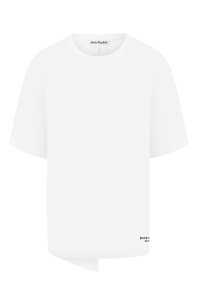 Женская хлопковая футболка ACNE STUDIOS, арт. AL0127/W