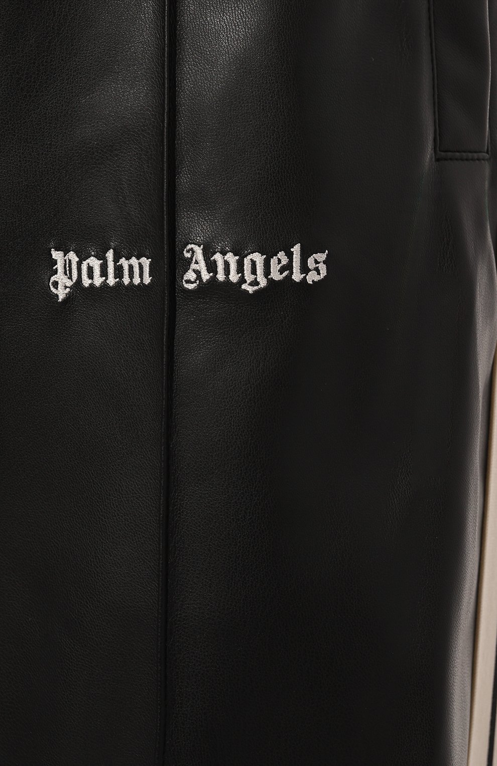 Брюки из экокожи PALM ANGELS, арт. PWCJ016F24FAB002, фото 5