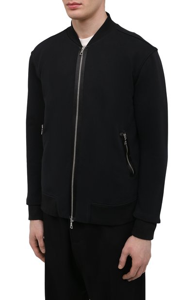 Хлопковая толстовка LIMITATO, арт. M0UTH FULL/ZIPPED B0MBER JACKET, фото 3