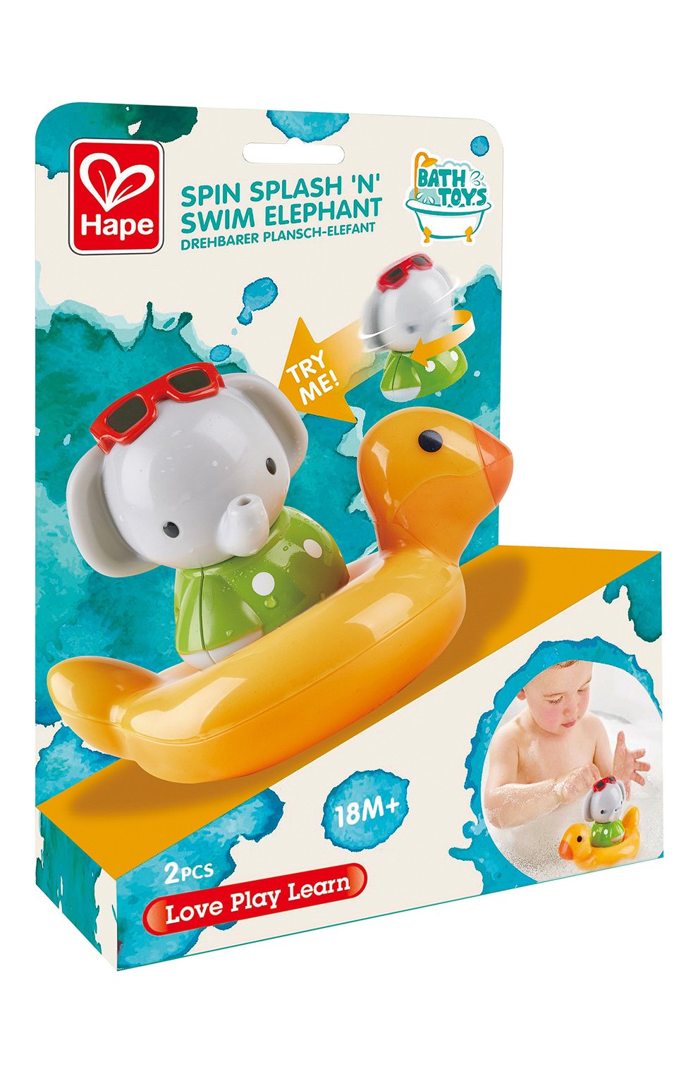 Игрушка для купания слоник HAPE, арт. E0222_HP, фото 4