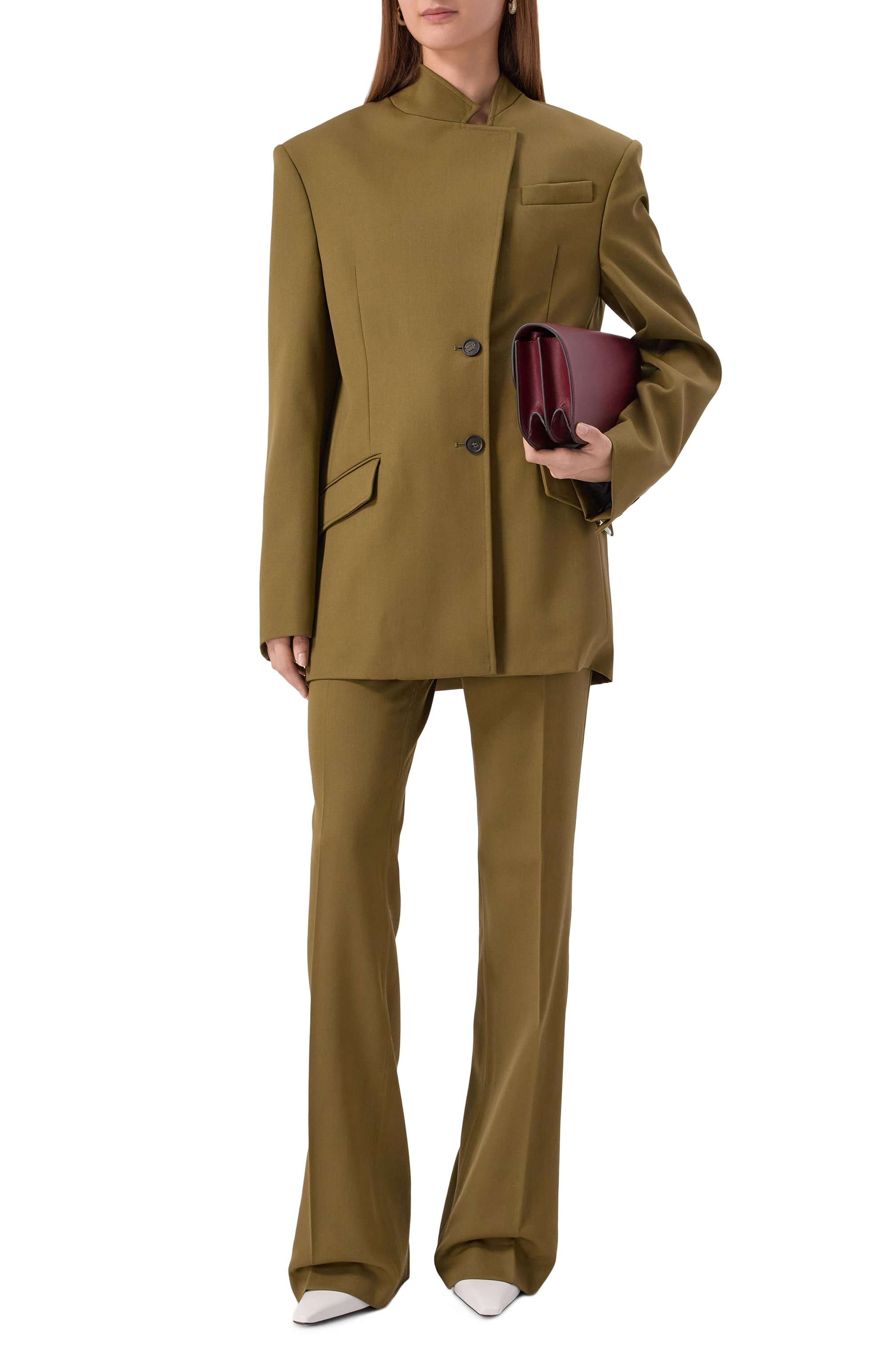 Шерстяные брюки THE ATTICO, арт. 251WCP00273/WWW065AA, фото 2