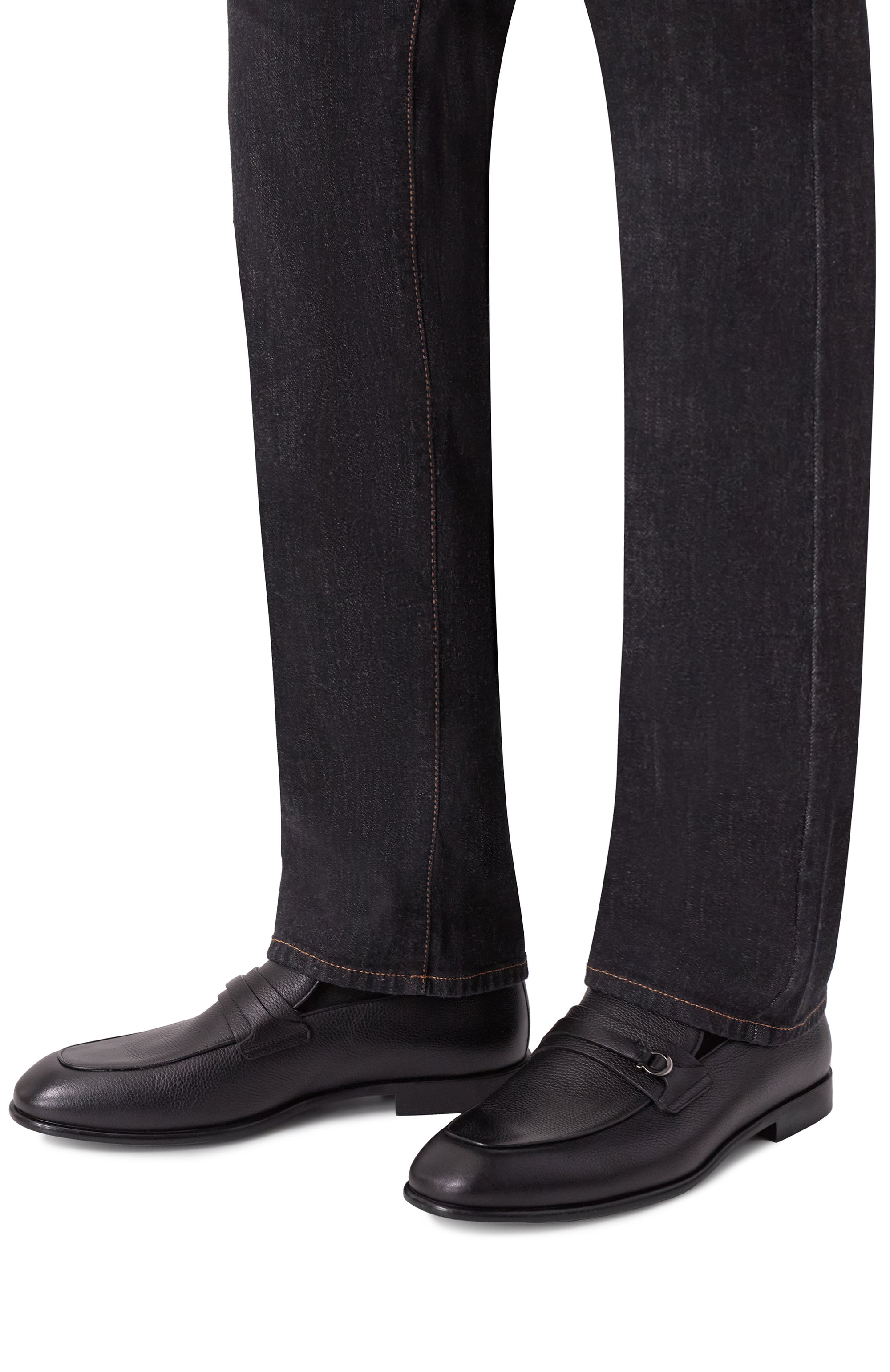 Кожаные лоферы FERRAGAMO, арт. 022385/768125, фото 3