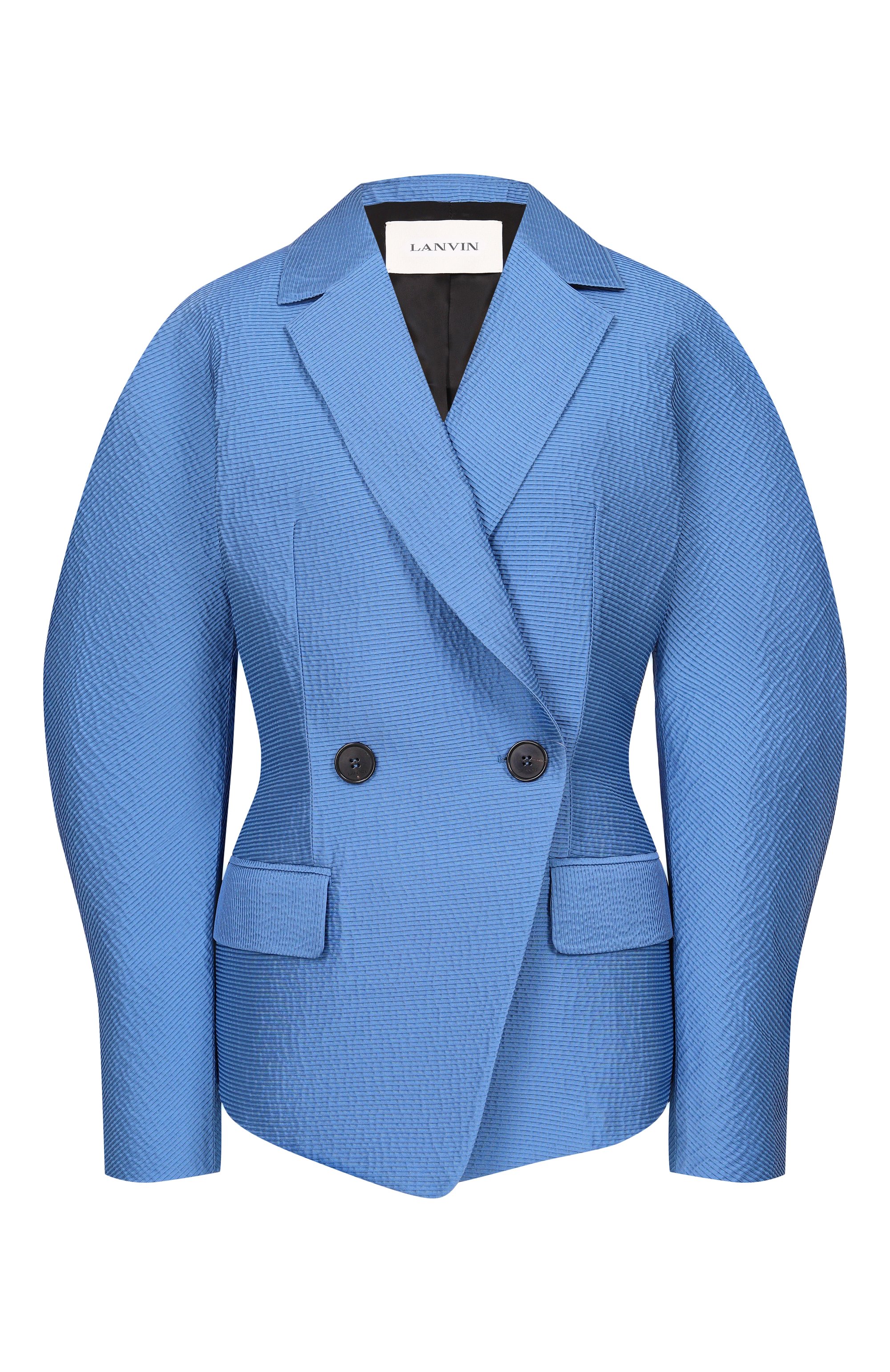 Жакет LANVIN голубого цвета по цене 374500 руб., арт. RW-JA0059-6256-E26, фото 1 Жакет LANVIN, арт. RW-JA0059-6256-E26, фото 1