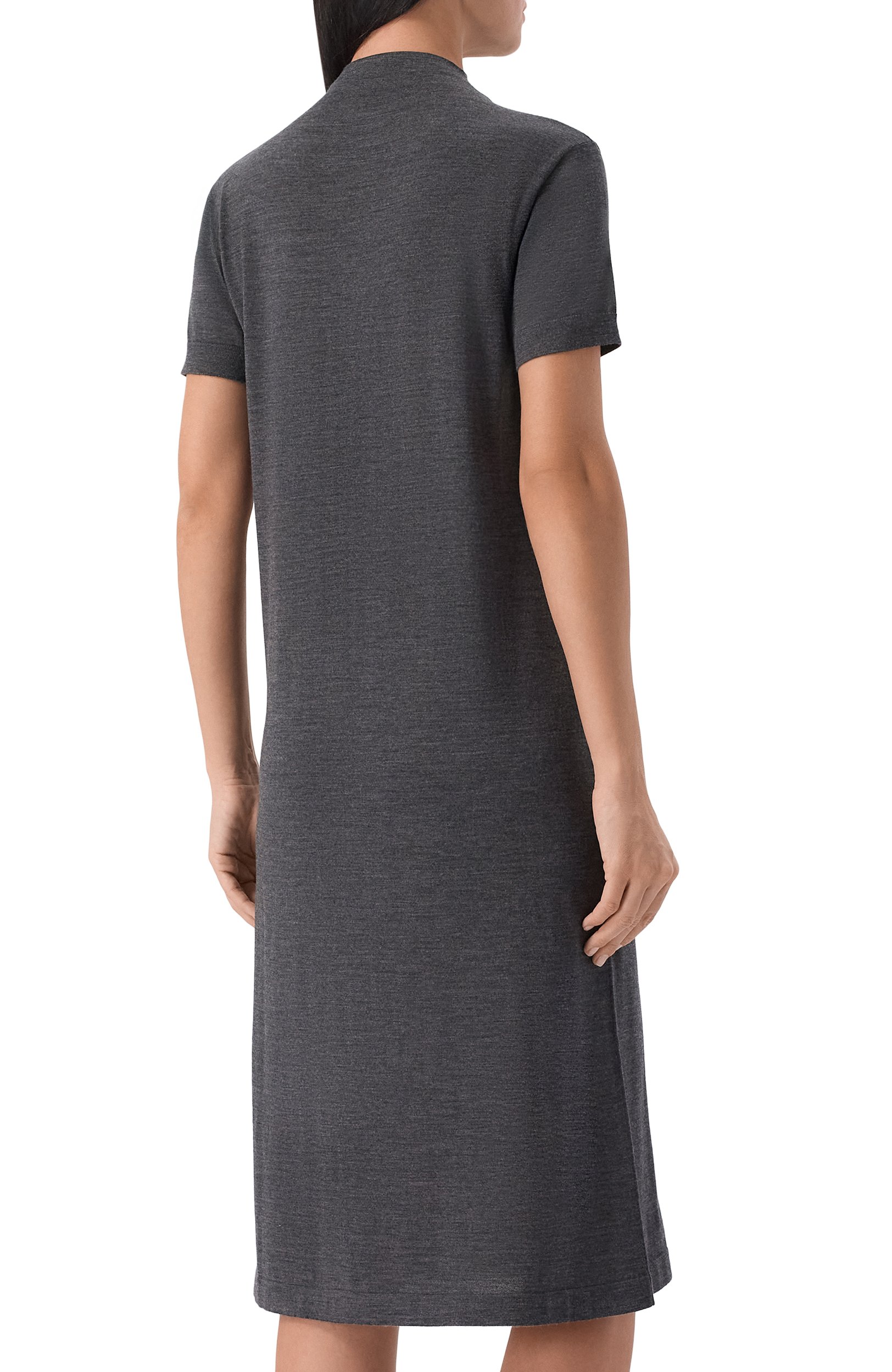 Шерстяное платье JIL SANDER темно-серого цвета по цене 171500 руб., арт. J02CT0608/J14857, фото 3 Шерстяное платье JIL SANDER, арт. J02CT0608/J14857, фото 3