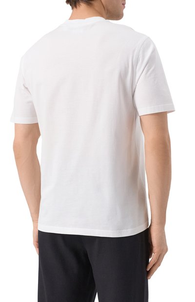 Хлопковая футболка BURBERRY белого цвета по цене 45900 руб., арт. 8041699, фото 4 Хлопковая футболка BURBERRY, арт. 8041699, фото 4