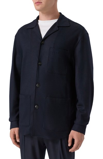 Шерстяная куртка-рубашка CANALI, арт. J31017/JJ03062, фото 4