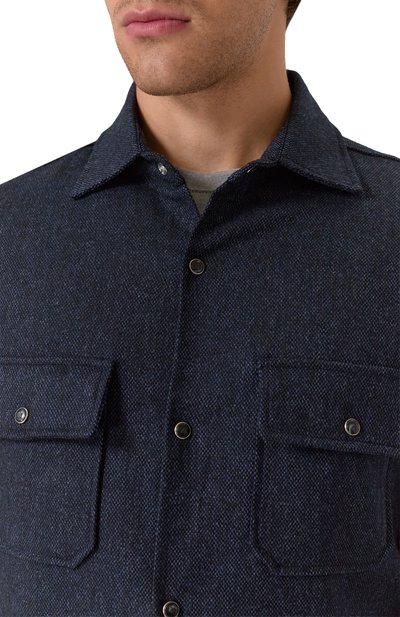 Куртка-рубашка из шерсти и кашемира MARCO PESCAROLO, арт. NEXT/5234, фото 5