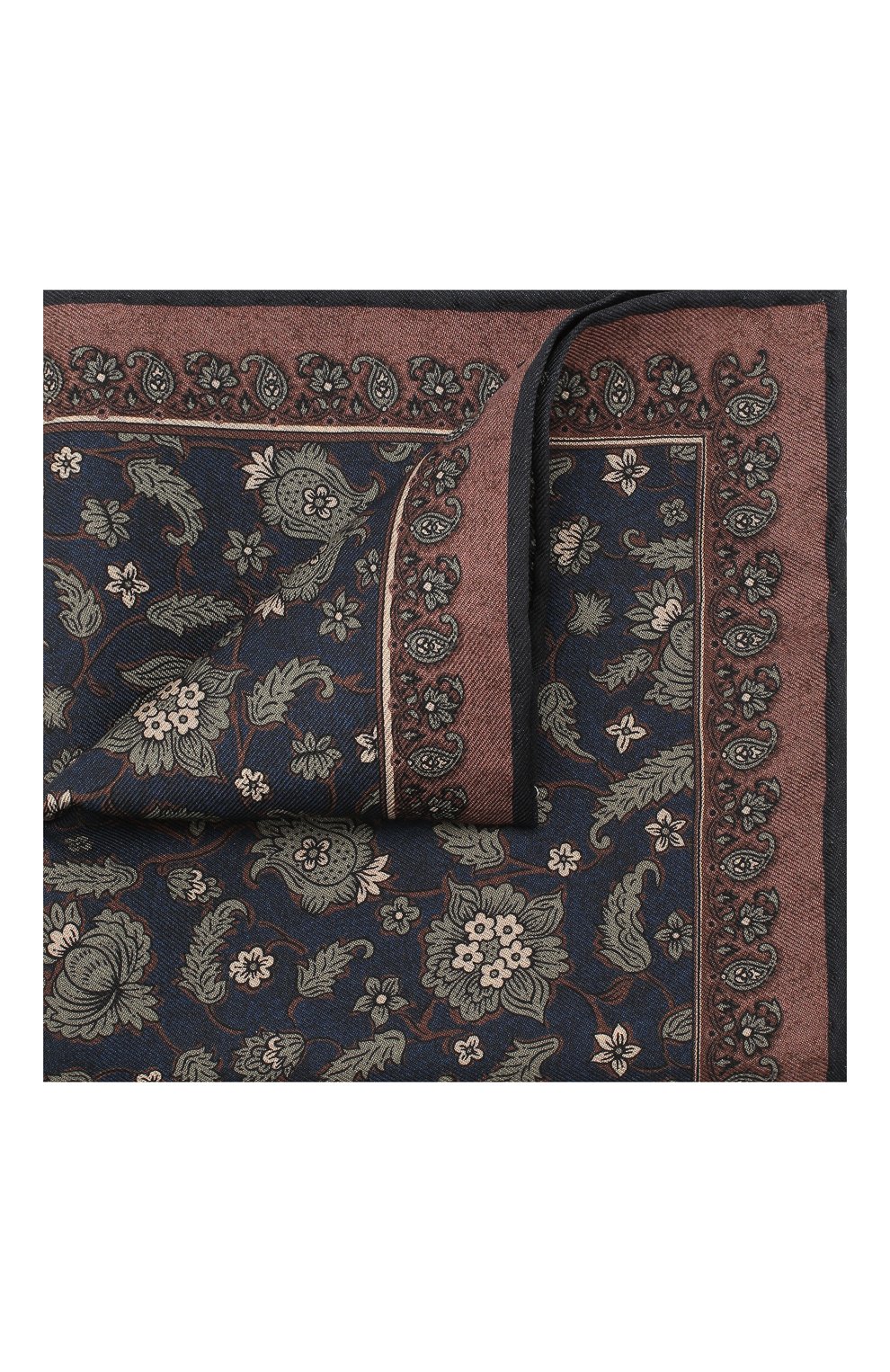 Шелковый платок BRIONI синего цвета по цене 15250 руб., арт. 071000/0841B, фото 1 Шелковый платок BRIONI, арт. 071000/0841B, фото 1