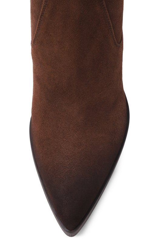 Замшевые ботильоны Santoni WTEG71938PC4AHGI Коричневый  WTEG71938PC4AHGI Фото 6