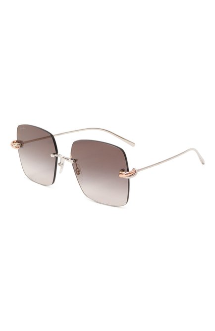 Женские солнцезащитные очки CARTIER коричневого цвета, арт. CT0508S 002 | Фото 1 (Региональные ограничения белый список (Axapta Mercury): Не проставлено; Нос: Не проставлено)